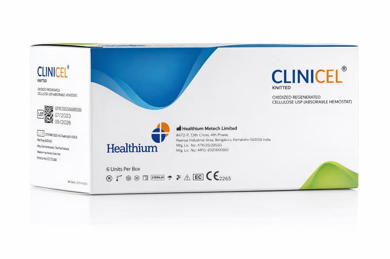 Clinicel -Стерильний гемостатичний засіб ( Окислена регенерована целюлоза)